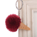 Key Ring Pendant Keychain Key Ring Key Chain Key Chain Bag Pendant Key Chain Plush Ice Cream Ornaments