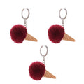 Key Ring Pendant Keychain Key Ring Key Chain Key Chain Bag Pendant Key Chain Plush Ice Cream Ornaments