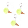 Key Ring Pendant Keychain Key Ring Key Chain Key Chain Bag Pendant Key Chain Plush Ice Cream Ornaments