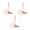 Key Ring Pendant Keychain Key Ring Key Chain Key Chain Bag Pendant Key Chain Plush Ice Cream Ornaments