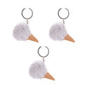 Key Ring Pendant Keychain Key Ring Key Chain Key Chain Bag Pendant Key Chain Plush Ice Cream Ornaments