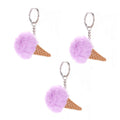 Key Ring Pendant Keychain Key Ring Key Chain Key Chain Bag Pendant Key Chain Plush Ice Cream Ornaments